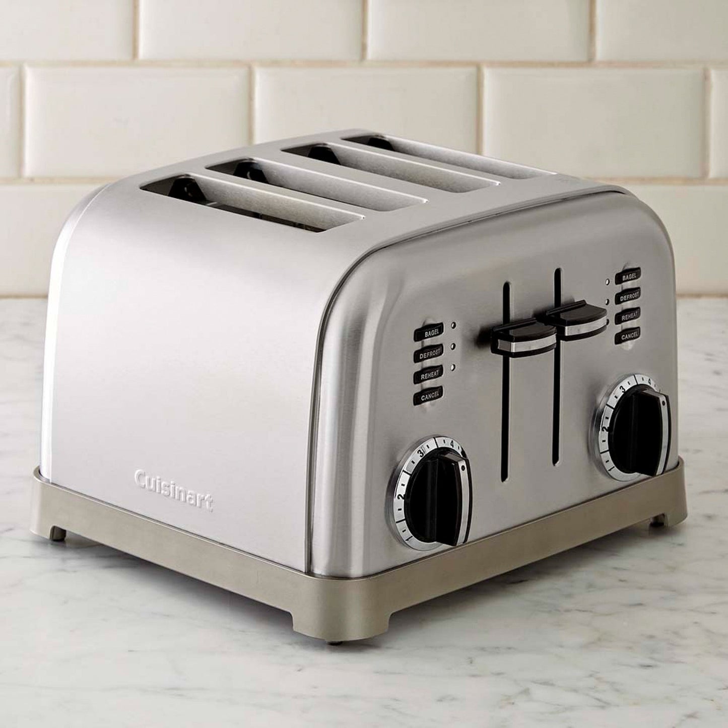 Cuisinart 4 Slice Toaster Oven, Brushed Stainless, CPT-180P1