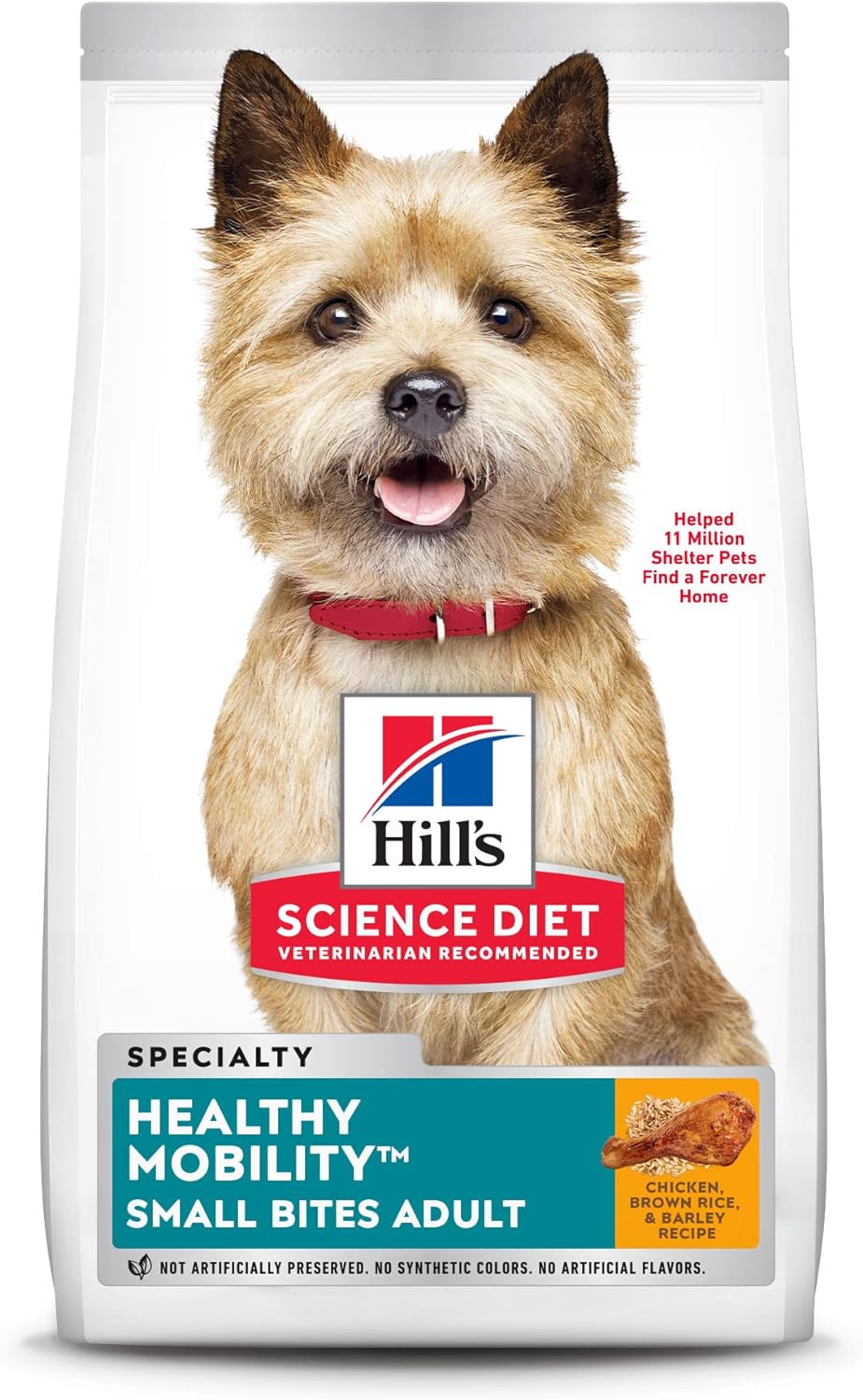 Hill's Science Diet Adult Healthy Mobility Small Bites Chicken Meal, Brown Rice & Barley Recipe Dry Dog Food -  Dry Dog Food Hill's Science