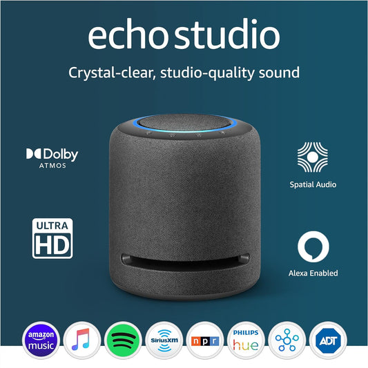 Amazon Echo Studio High-Fidelity Smart Speaker with 3D Audio & Alexa