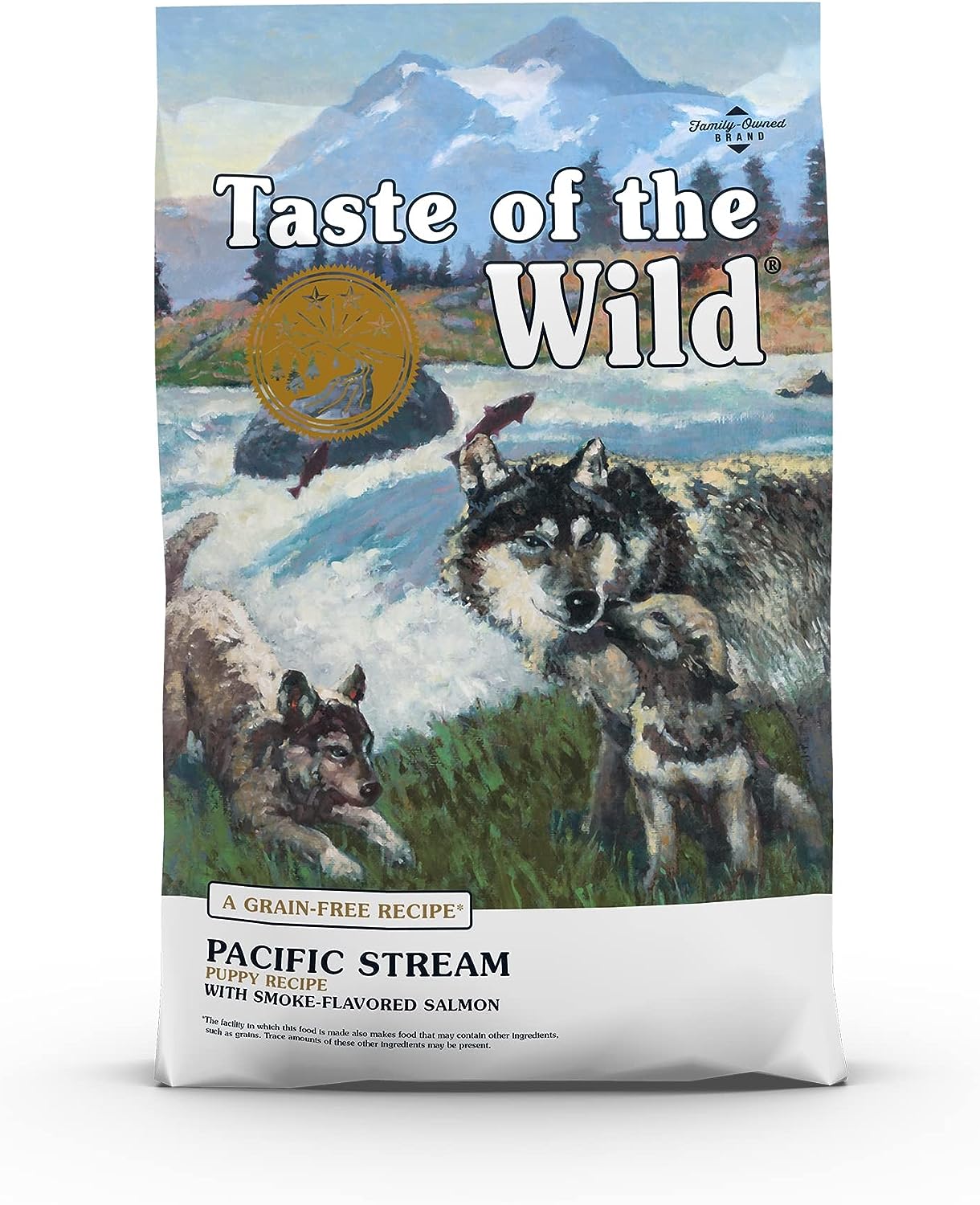 Taste of the Wild Dry Puppy Food Pacific Stream Grain-Free with Smoke-Flavored Salmon -  Dry Dog Food Taste of the Wild