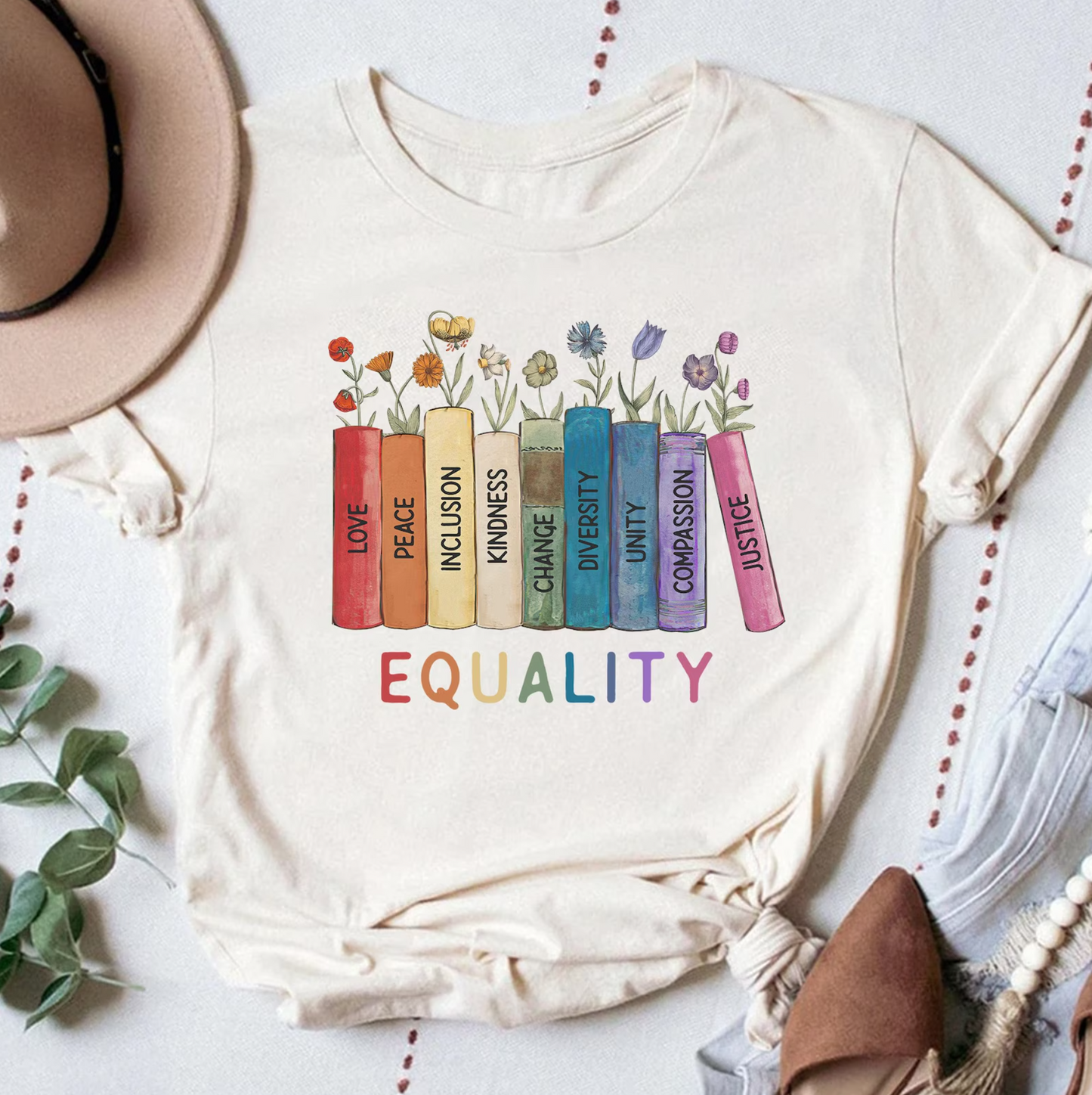 Equal Rights Shirt, Social Justice Shirt, Equality Peace Love Kindness Shirt, Feminist Gift