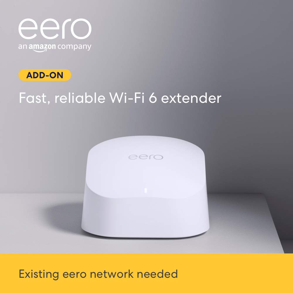 Amazon eero 6 Dual-Band Mesh Wi-Fi 6 Extender (3-pack)