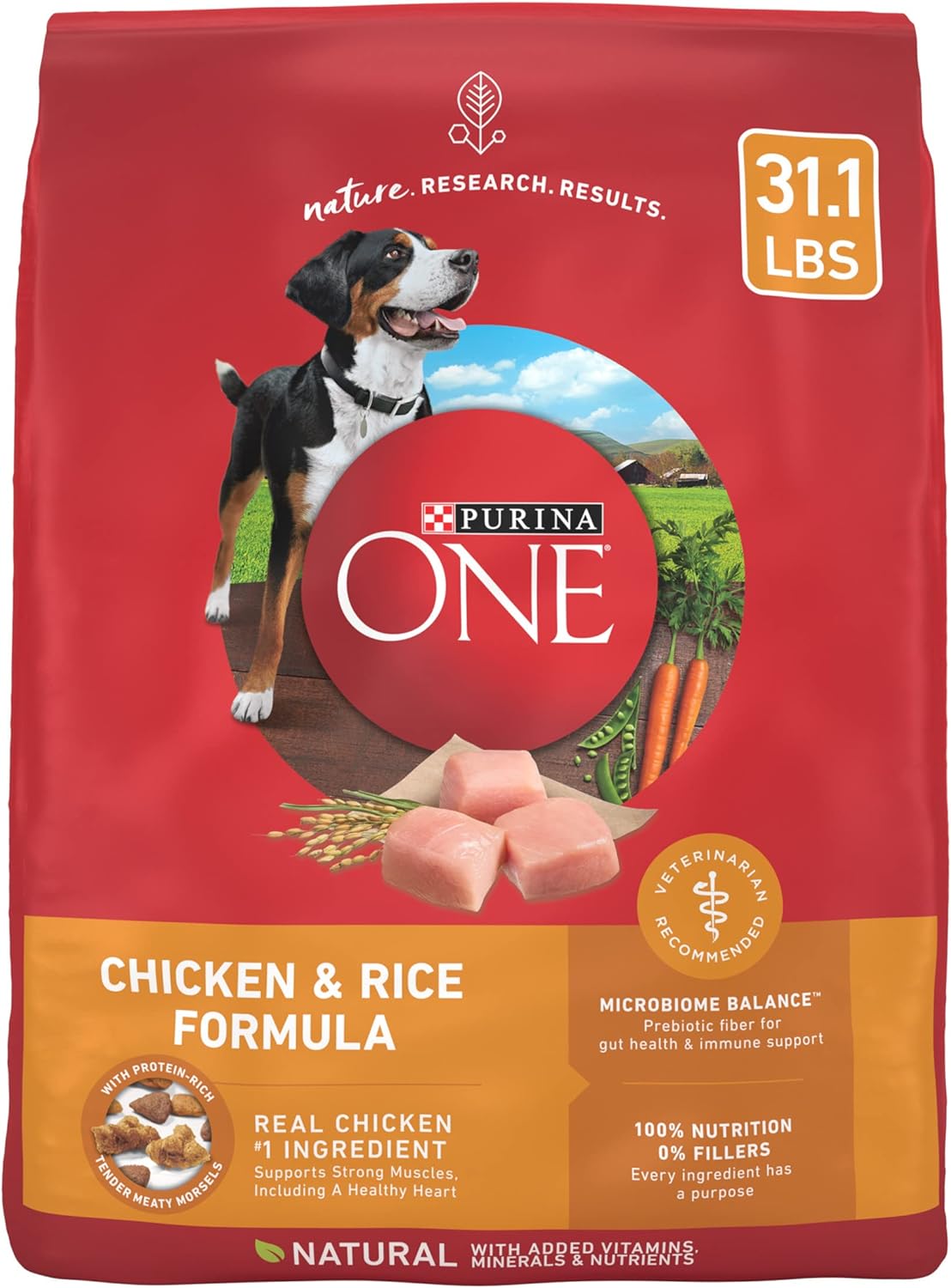 Purina ONE Chicken and Rice Formula Dry Dog Food, Saving Up to 50%