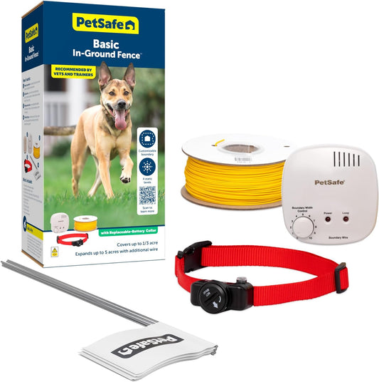 PetSafe Basic In-Ground Electric Pet Fence System & Training Collar -  Dog Gates & Pens PetSafe