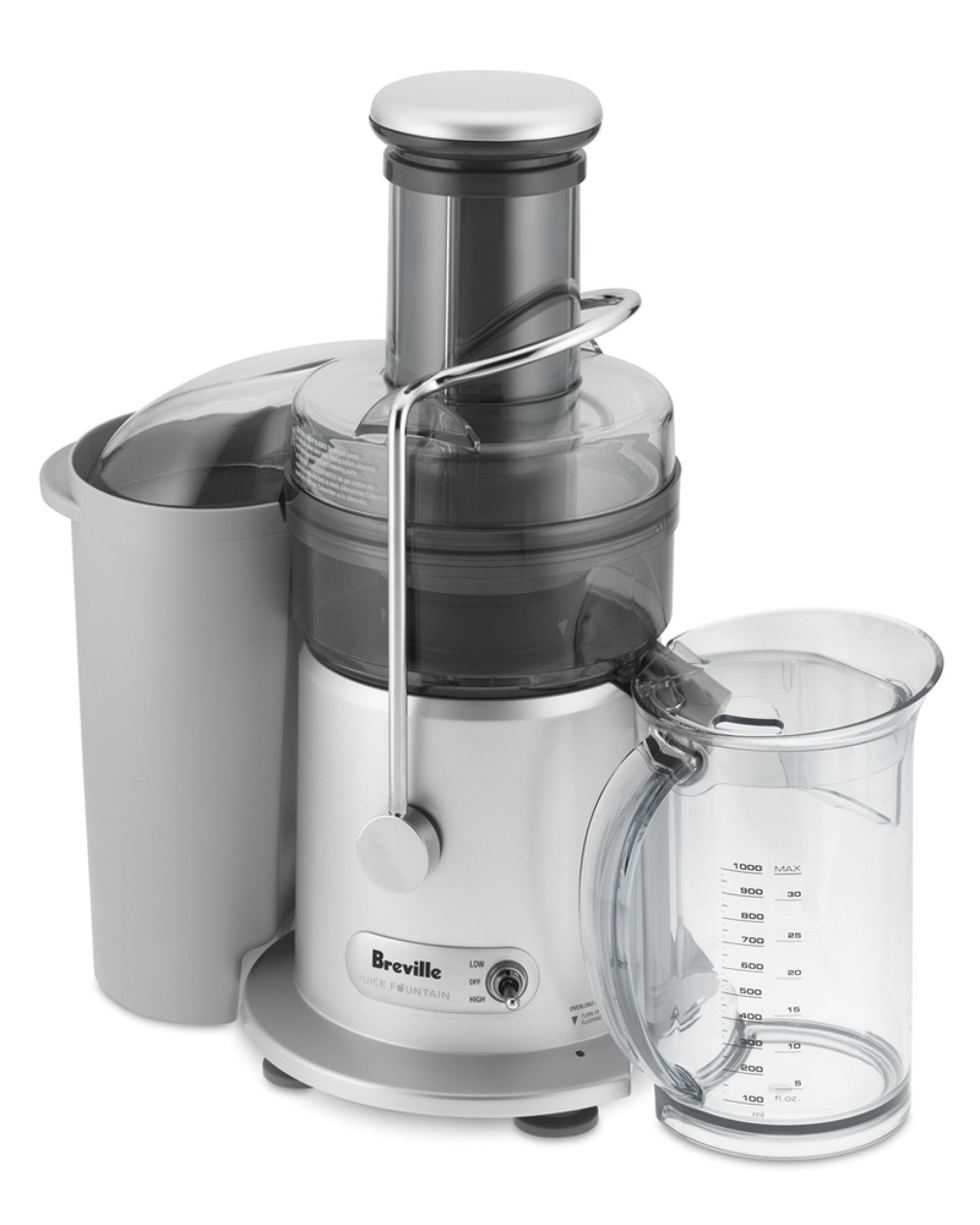 Breville Juice Fountain Plus Juicer, Brushed Stainless Steel, JE98XL
