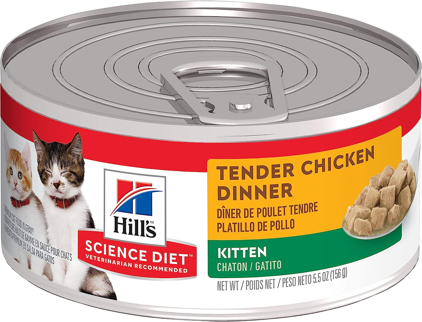 Hill's Science Diet Wet Kitten Food Tender Chicken Dinner Canned Cat Food -  Wet Cat Food Hill's Science