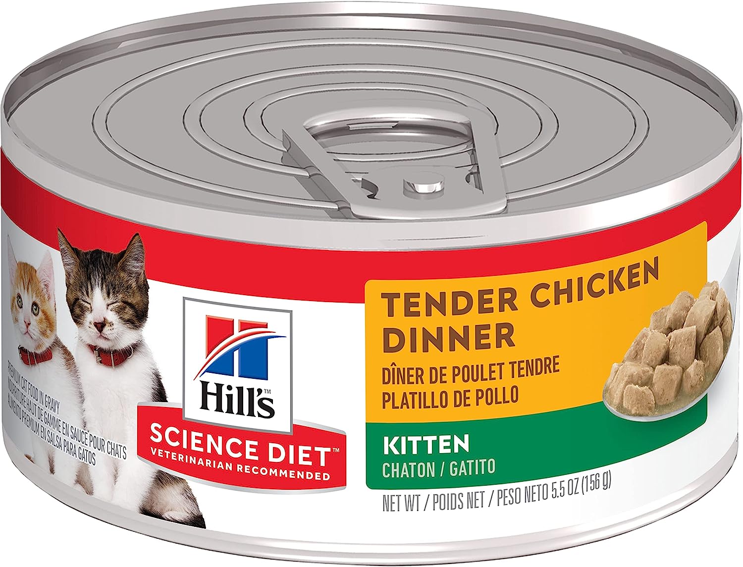 Hill's Science Diet Wet Kitten Food Tender Chicken Dinner Canned Cat Food -  Wet Cat Food Hill's Science