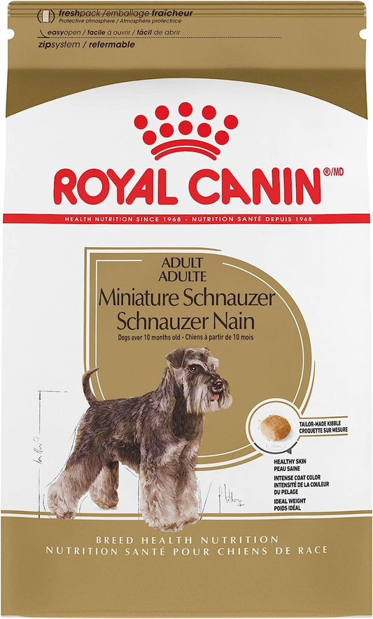 Royal Canin Miniature Schnauzer Adult Breed Specific Dry Dog Food, 10 LB -  Dry Dog Food Royal Canin