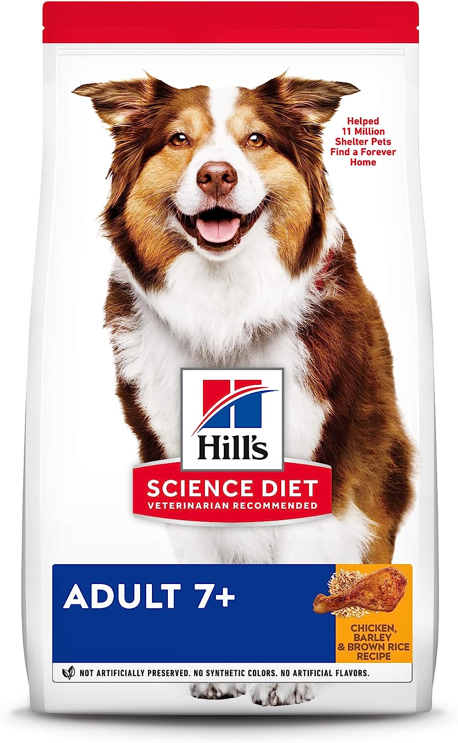 Hill's Science Diet Adult 7+ Chicken Meal, Barley & Brown Rice Recipe Dry Dog Food -  Dry Dog Food Hill's Science