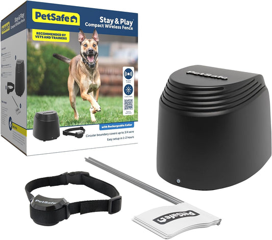 PetSafe Stay & Play Compact Wireless Fence for Dogs Portable Dog Fencing -  Dog Gates & Pens PetSafe