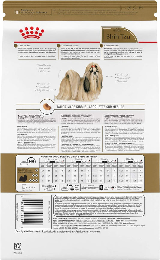 Royal Canin Breed Health Nutrition Shih Tzu Adult Dry Dog Food, 10 LB -  Dry Dog Food Royal Canin