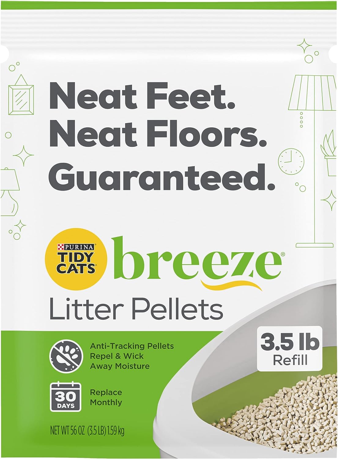 Purina Tidy Cats BREEZE Pellets Refill Litter, 6 Pack -  Litter Pellets Purina Tidy Cats