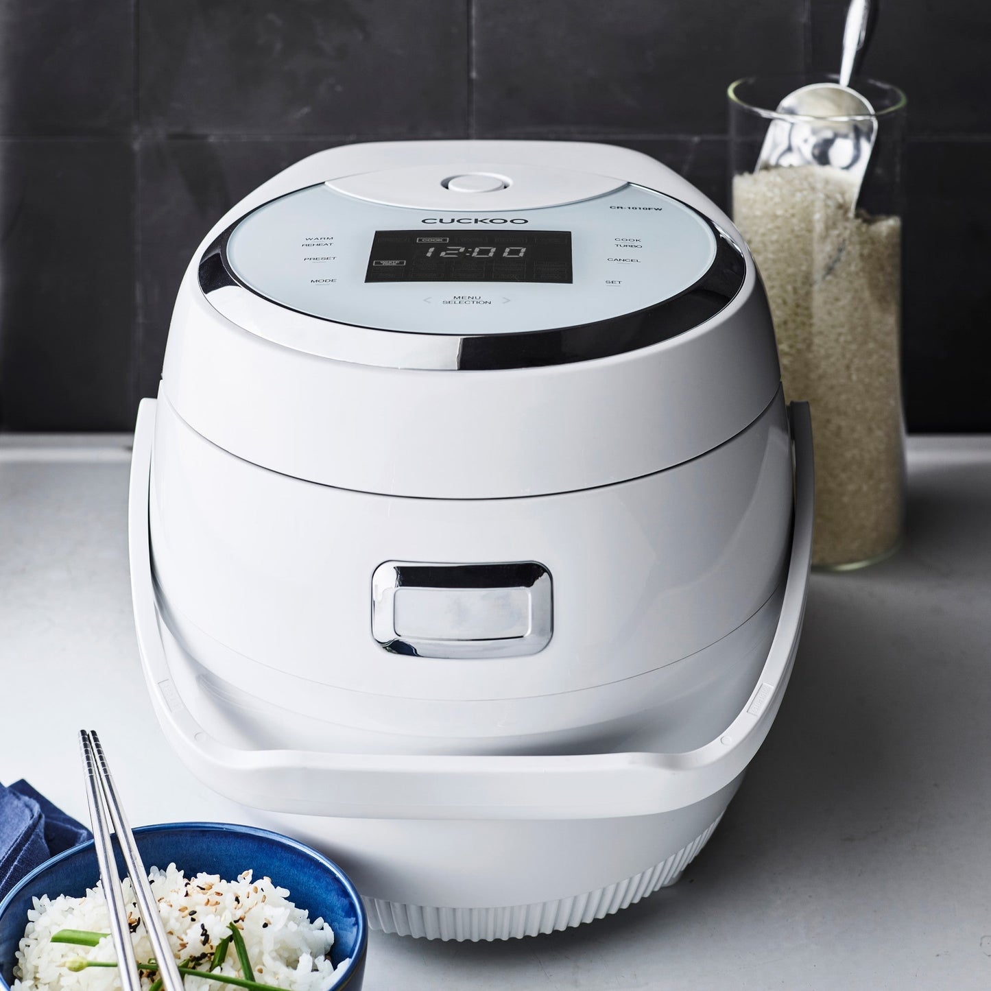 Cuckoo CR-1020FW 10-Cup Micom Rice Cooker, 16 Menu Options