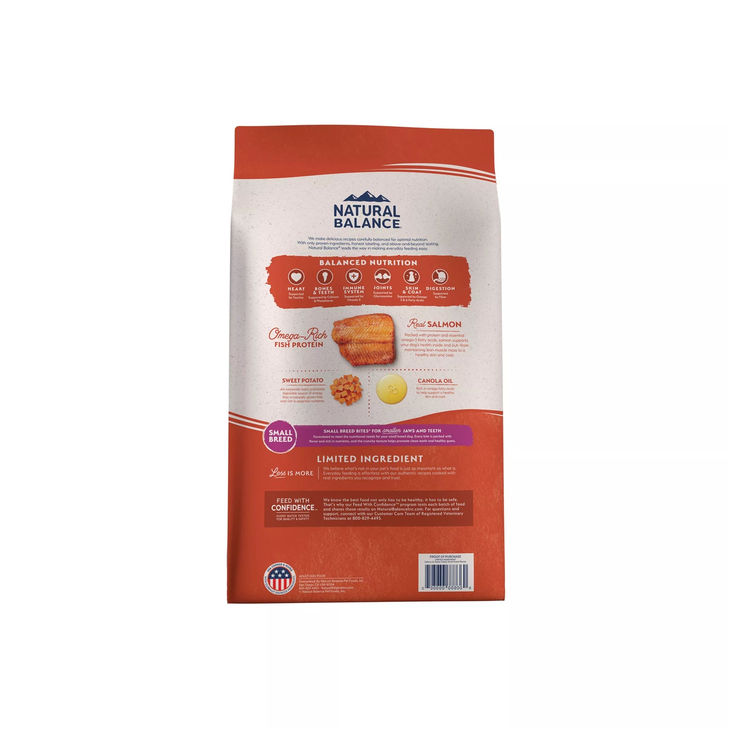 Natural Balance Limited Ingredient Small Breed Adult Dry Dog Food - Salmon & Sweet Potato