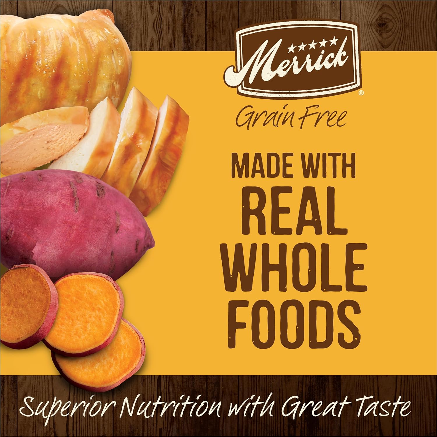 Merrick Grain Free Real Chicken & Sweet Potato Recipe Dry Dog Food -  Dry Dog Food Merrick