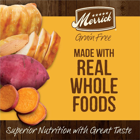 Merrick Grain Free Real Chicken & Sweet Potato Recipe Dry Dog Food -  Dry Dog Food Merrick