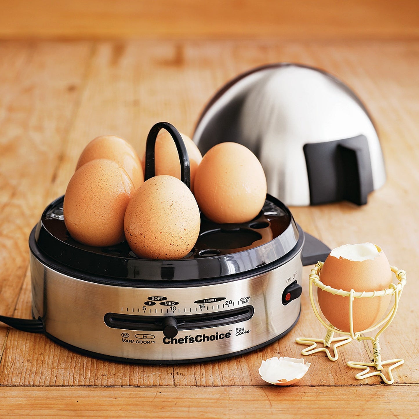 Chef'sChoice 810 Gourmet 7-Egg Cooker Nonstick Stainless Steel