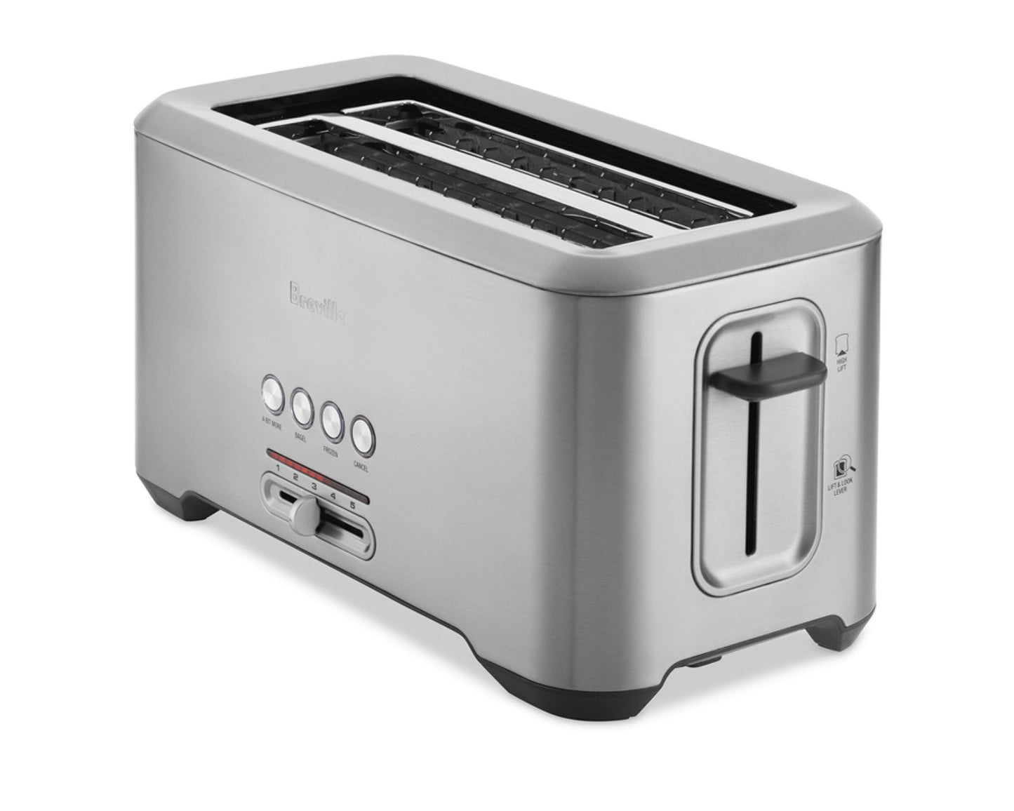 Breville Bit More 4-Slice Toaster, Brushed Stainless Steel, BTA730XL