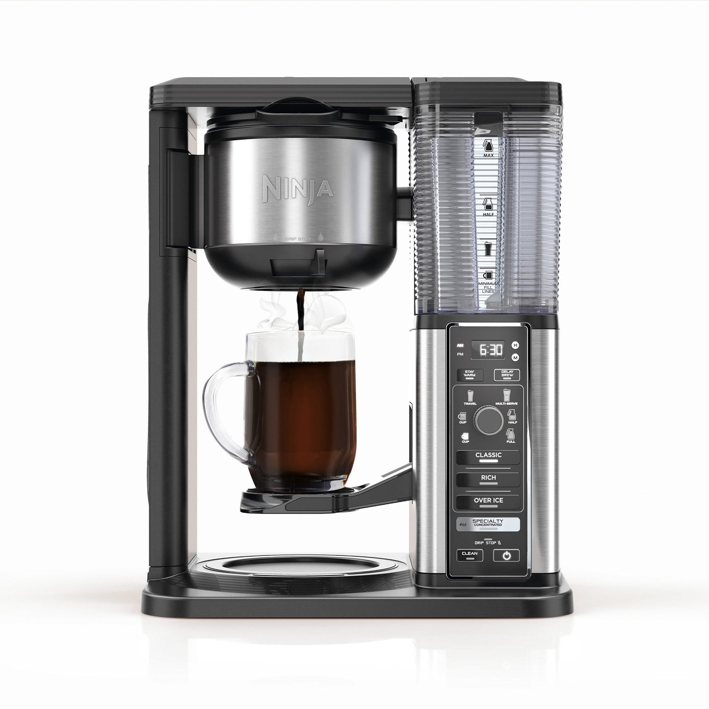 Ninja CM401 Specialty 10-Cup Coffee Maker w/ 4 Brew Styles for Ground Coffee