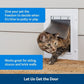 PetSafe Wall Entry Plastic Pet Door - Telescoping Frame Cat & Dog Door