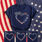 Grandma USA Flag With Grandkids Shirt, Personalized Grandma Patriotic Shirt, 4th July Nana Shirt, Mother's Day Gift, Mama Shirt