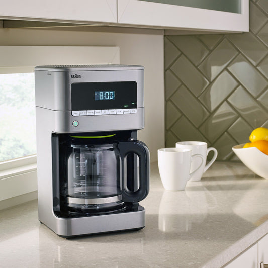 Braun BrewSense Drip Coffee Maker 12-Cup, Silver