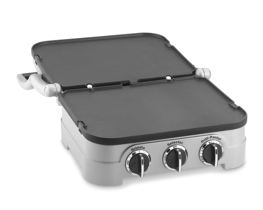 Cuisinart Panini Press, Stainless Steel Griddler Sandwich Maker 5-IN-1