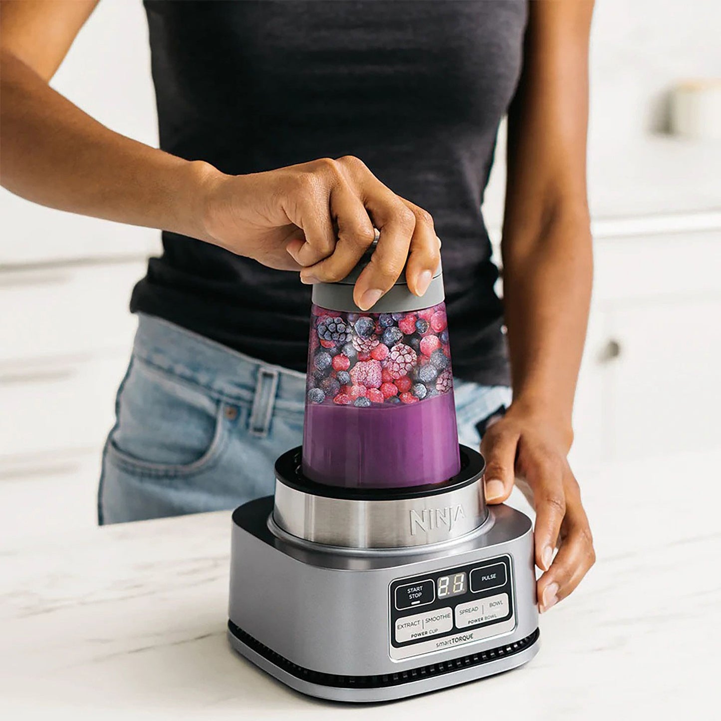 Ninja SS101 Foodi Power Nutri Duo Smoothie Maker & Personal Blender
