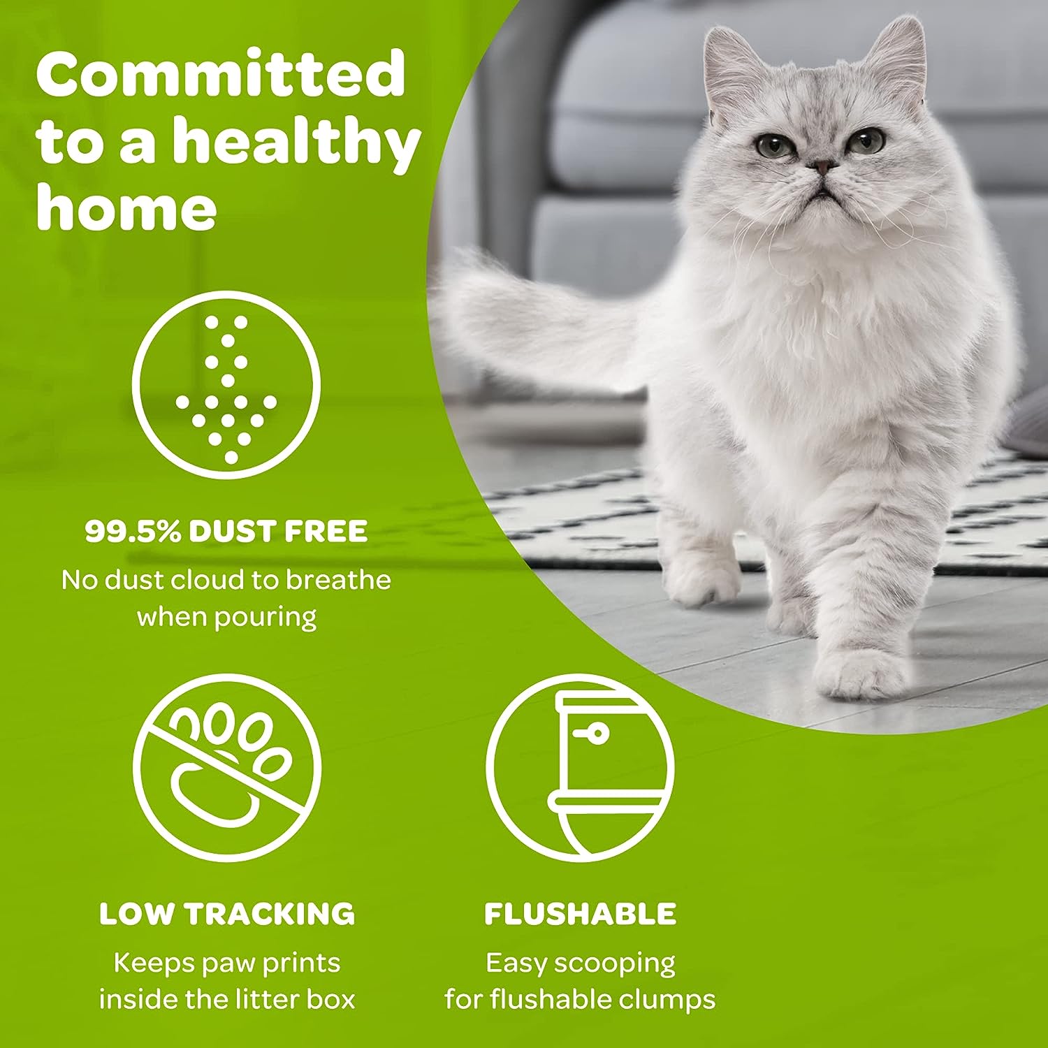 Swheat Scoop Unscented Scoopable Multi-Cat Litter, 36 lbs -  Cat Litter Swheat Scoop