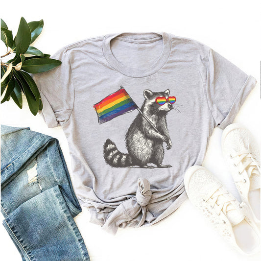 Raccoon Pride Lgbt Shirt, Racoon Pride Flag Shirt, Gay Queer Shirt, Funny Lgbt Shirt, Lgbtq Support