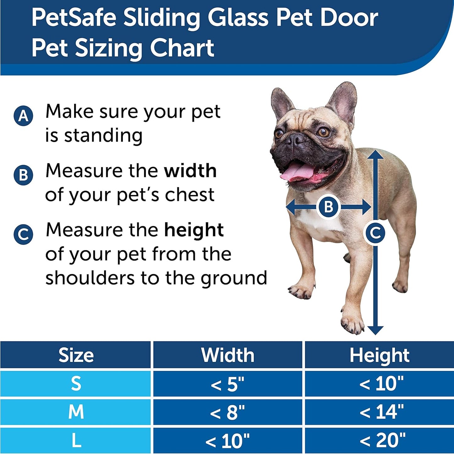PetSafe 2-Piece Fits Sliding Glass Pet Door 76" - 81" Cat and Dog Door