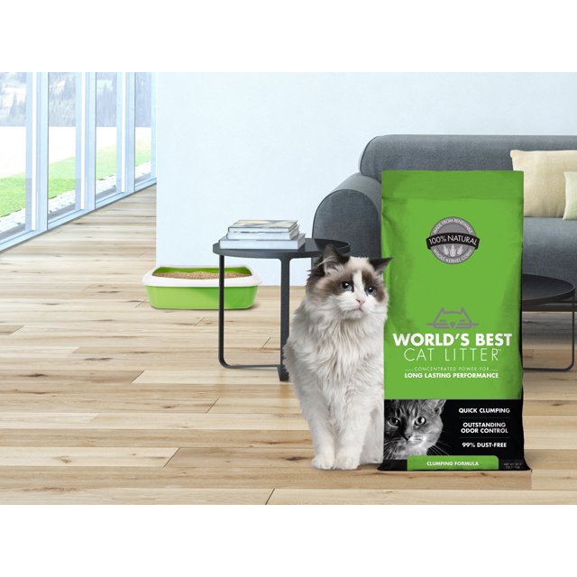World's Best Cat Litter Original Unscented Natural Cat Litter, 28 LB -  Cat Litter World's Best Cat Litter