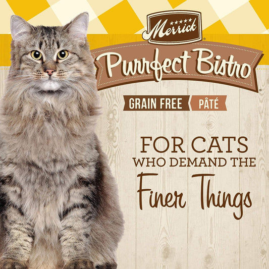 Merrick Purrfect Bistro Grain Free Chicken Recipe Pate Wet Cat Food -  Wet Cat Food Merrick