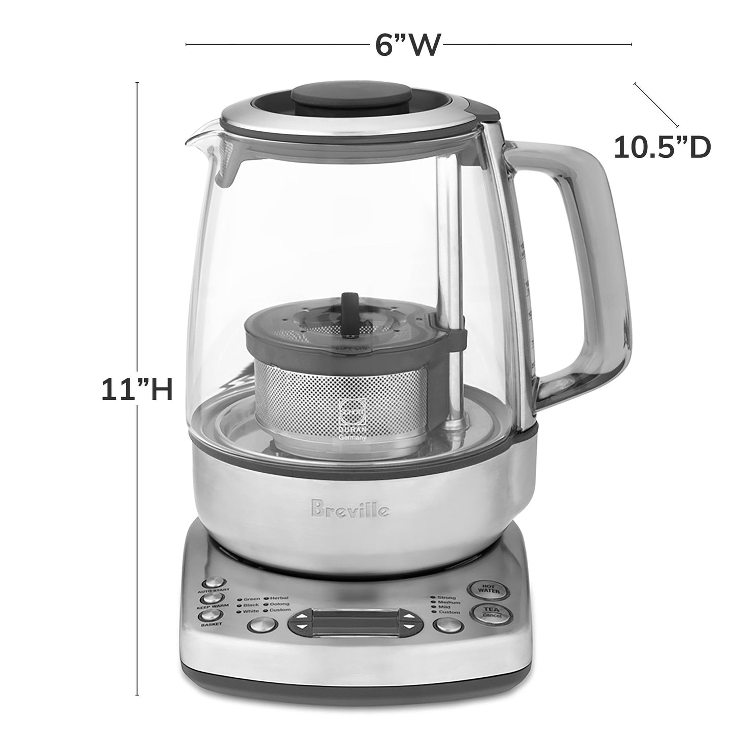 Breville One-Touch Tea Maker BTM800XL, Silver