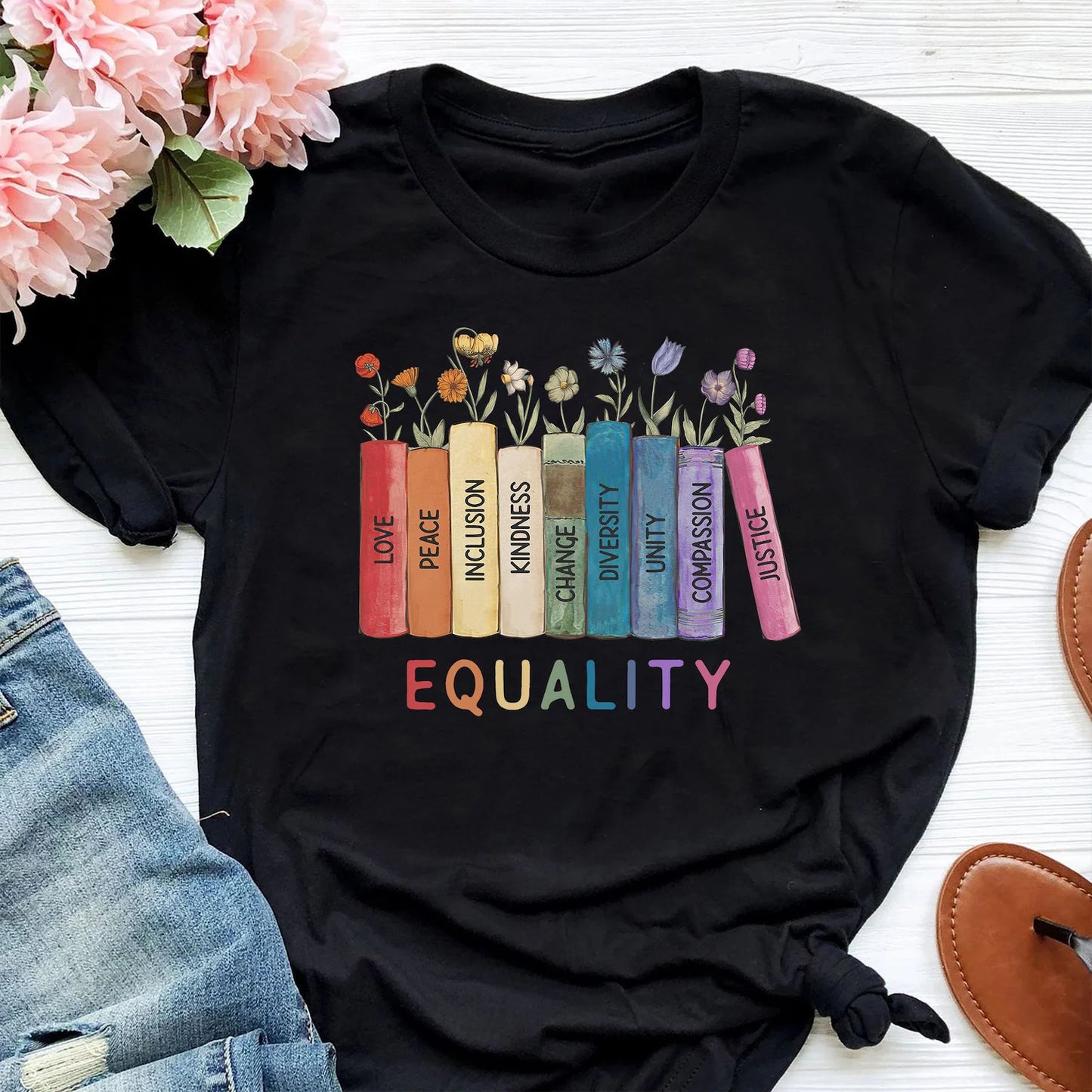 Equal Rights Shirt, Social Justice Shirt, Equality Peace Love Kindness Shirt, Feminist Gift
