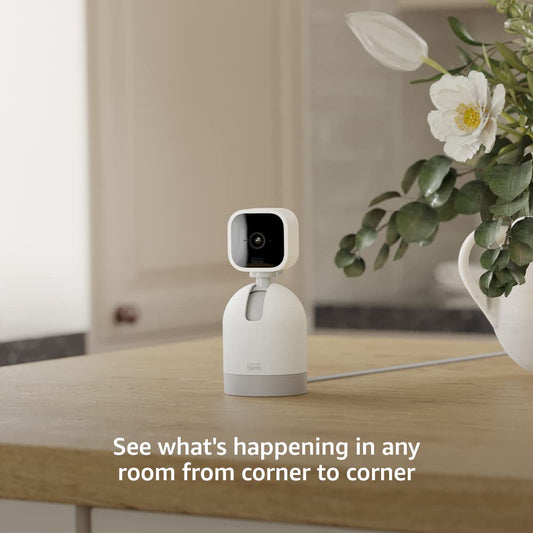 Blink Mini Pan-Tilt Alexa-Enabled Indoor Rotating Plug-In Smart Security Camera