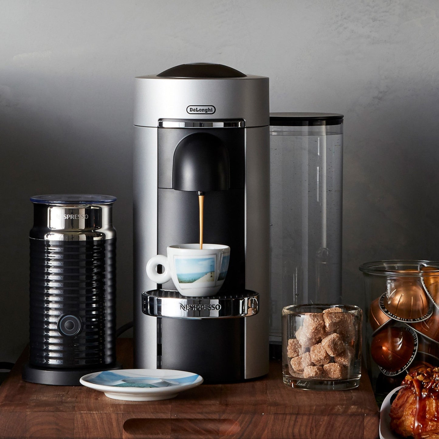 Nespresso VertuoPlus Deluxe Coffee Maker & Espresso Machine with Aeroccino Milk Frother