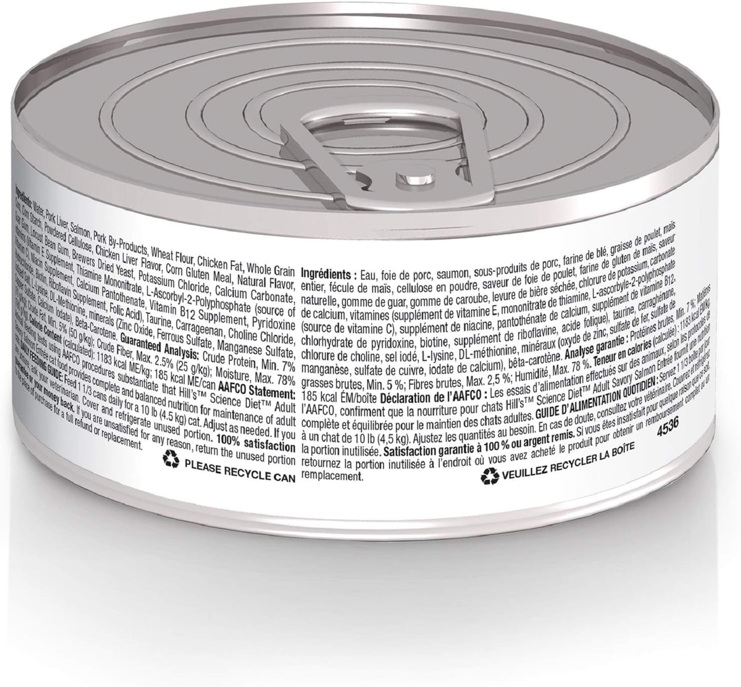 Hill's Science Diet Adult Savory Salmon Entree Canned Wet Cat Food -  Wet Cat Food Hill's Science