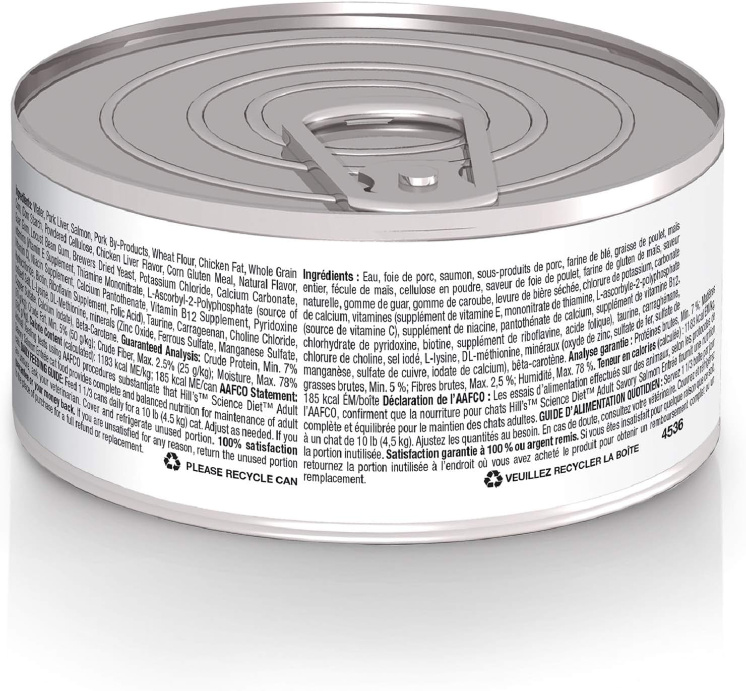 Hill's Science Diet Adult Savory Salmon Entree Canned Wet Cat Food -  Wet Cat Food Hill's Science