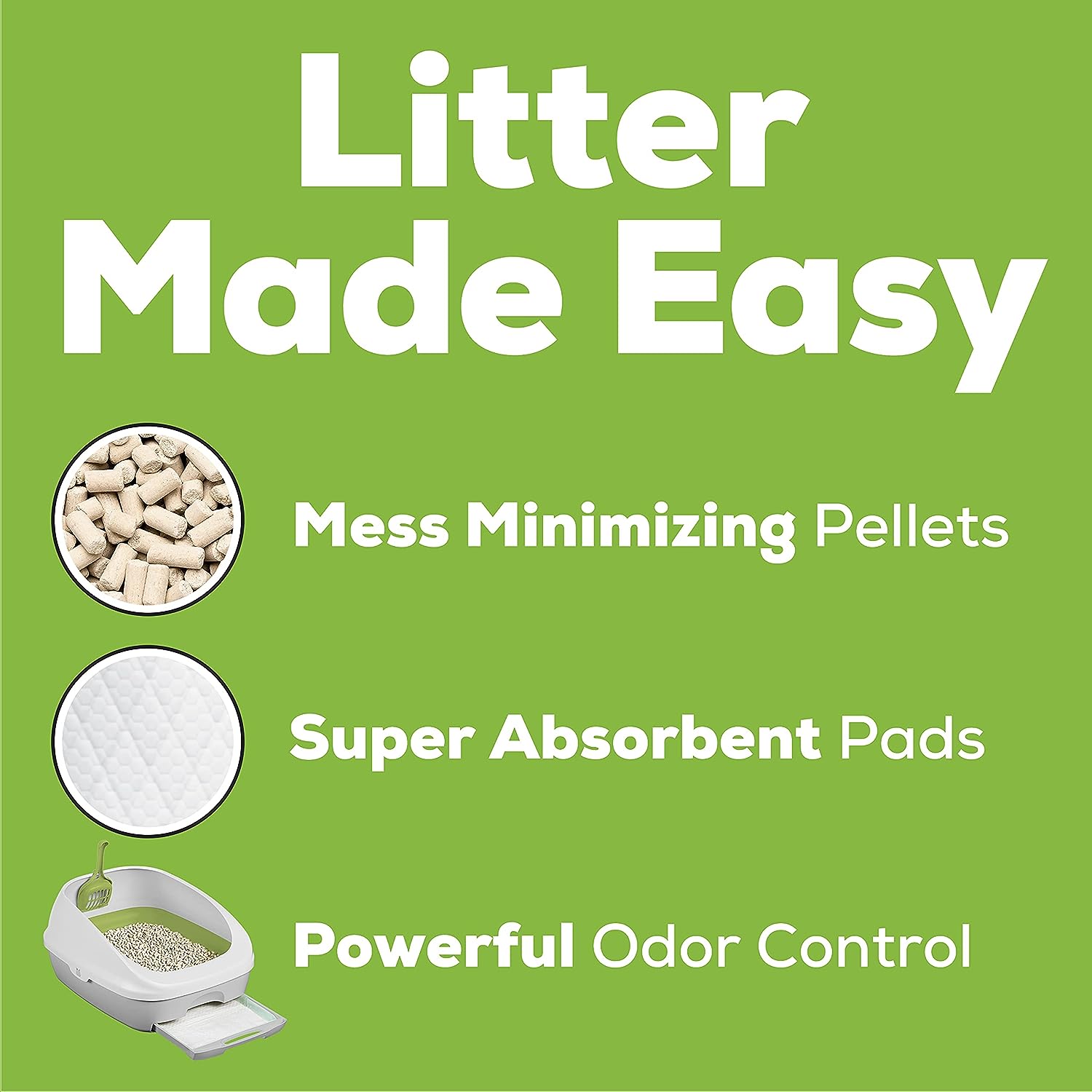 Purina Tidy Cats BREEZE Hooded Litter Box System Starter Kit With Pellets & Pads -  Litter Box Purina Tidy Cats