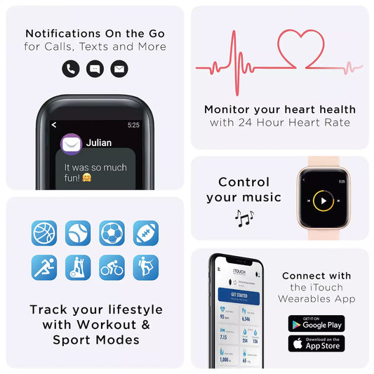 iTouch Air 3 Perforated Band Smart Watch