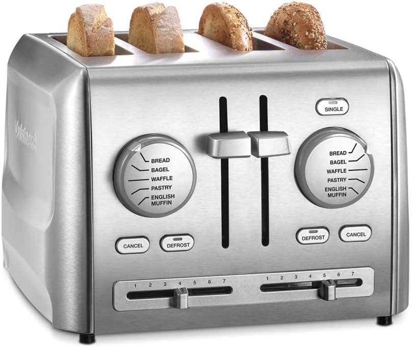 Cuisinart CPT-640P1 4-Slice Custom Select Toaster, Stainless Steel
