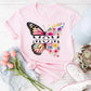 Nana Shirt, Mother's Day Shirt, Butterfly Grandma Shirt, Grandma With Kids Names Shirt, Custom Grandma Shirt