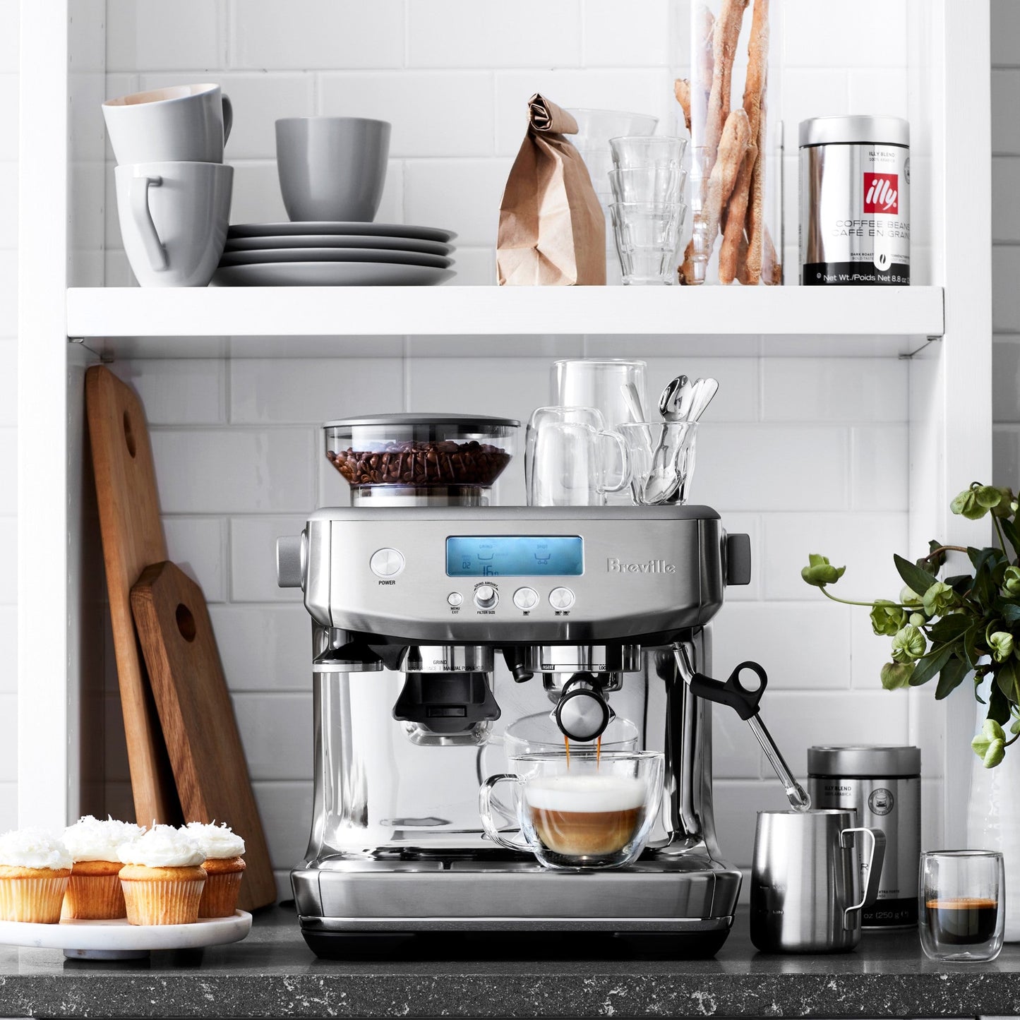 Breville the Barista Pro Espresso Machine, Medium, Brushed Stainless Steel