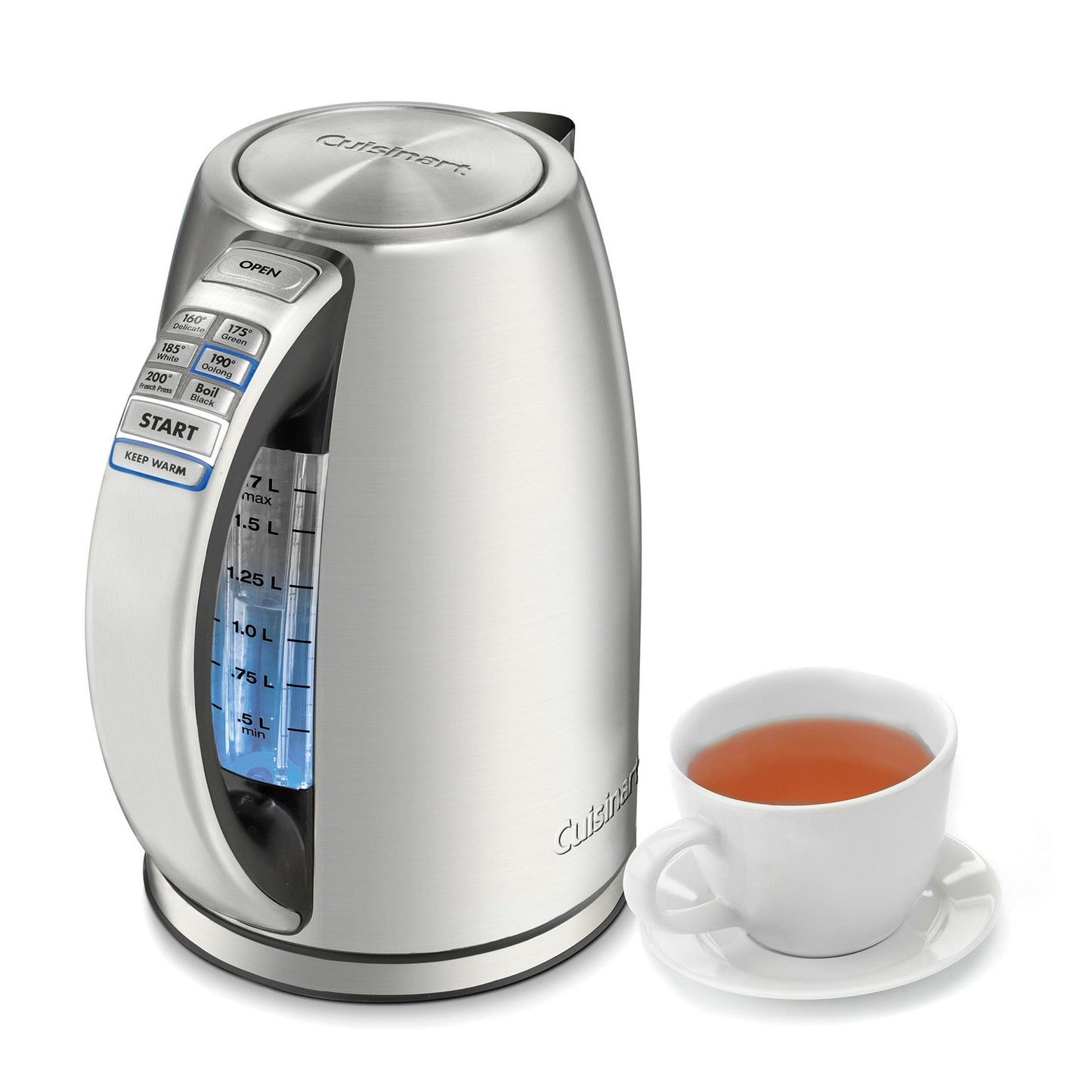 Cuisinart 1.7-Liter Stainless Steel Cordless Electric Kettle w/ 6 Preset Temperatures