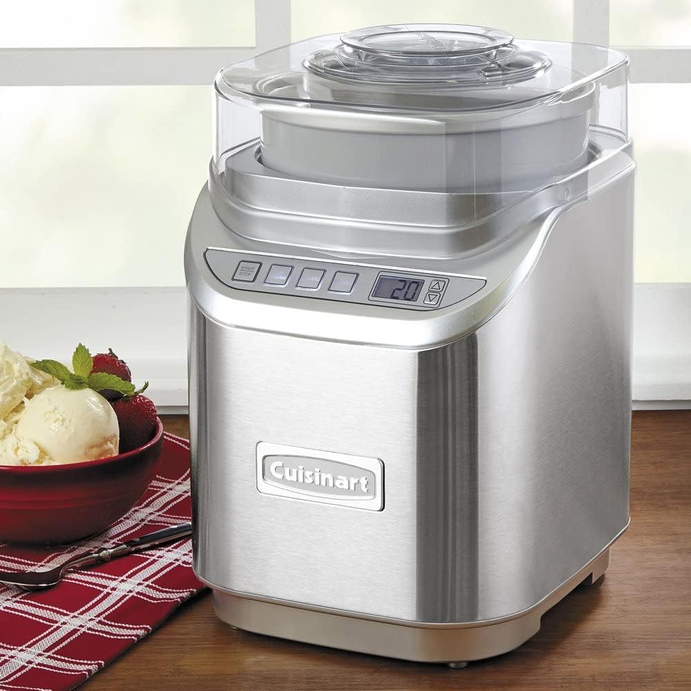 Cuisinart Electric Ice Cream Make Machine, 2 Quart ICE-70 Stainless Steel