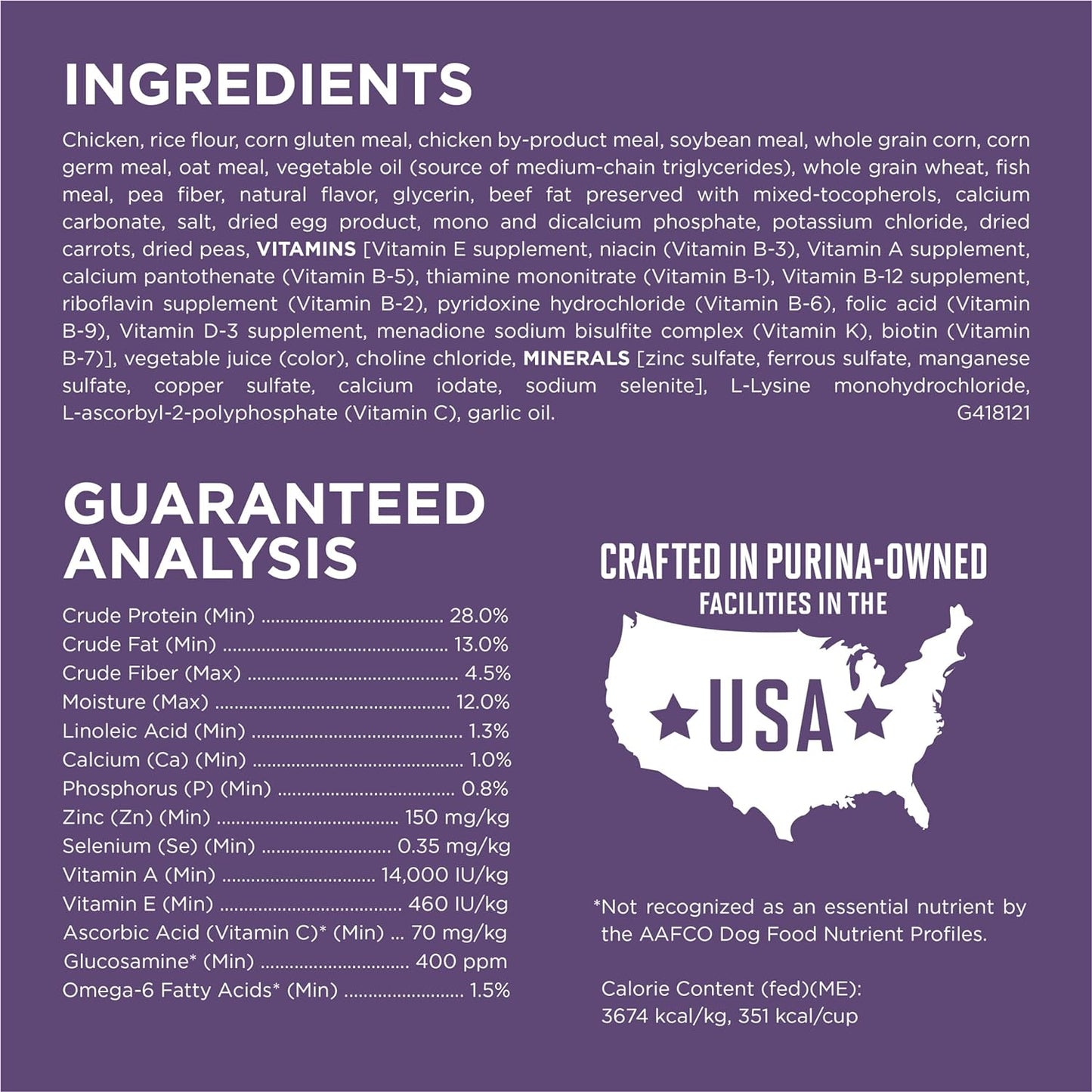 Purina ONE High Protein Dry Senior Dog Food Plus Vibrant Maturity Adult 7+ Formula -  Dry Dog Food Purina ONE