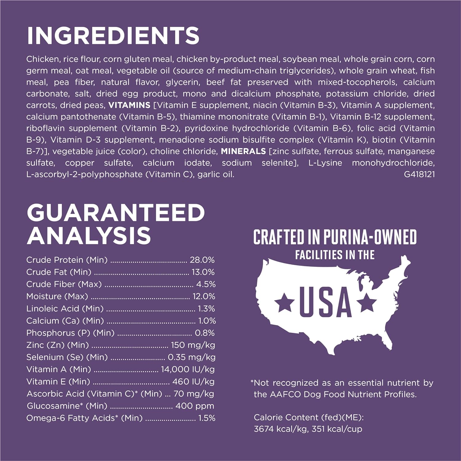 Purina ONE High Protein Dry Senior Dog Food Plus Vibrant Maturity Adult 7+ Formula -  Dry Dog Food Purina ONE