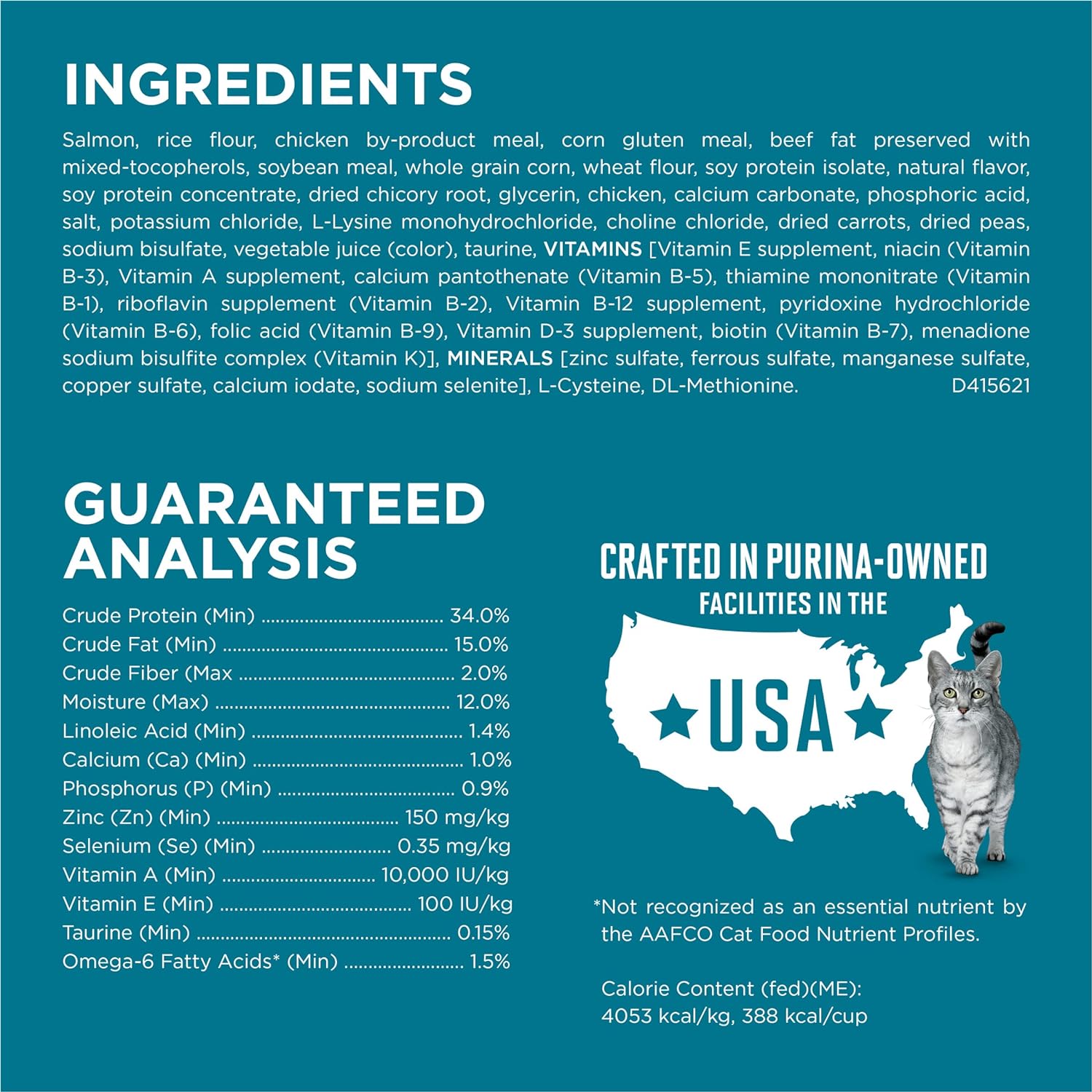 Purina ONE Natural Dry Cat Food, Tender Selects Blend With Real Salmon -  Dry Cat Food Purina ONE