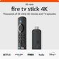 Amazon Fire TV Stick with 4K Ultra HD Streaming Media Player and Alexa Voice Remote (2023)